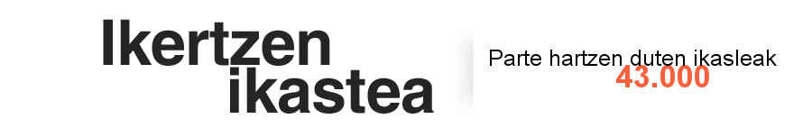  Ikertzen ikastea